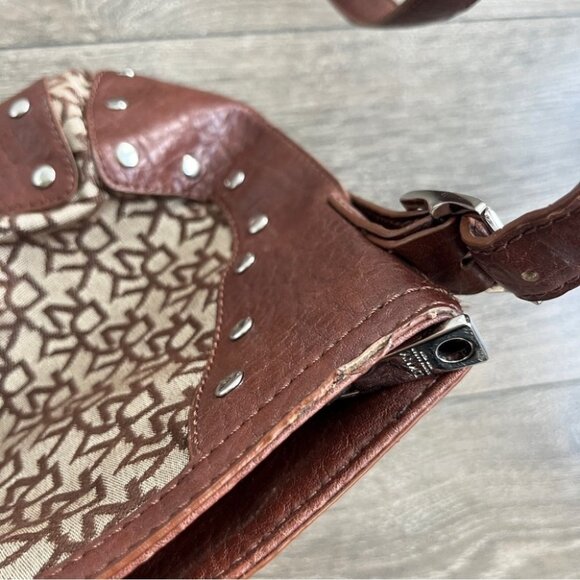 DKNY Print Stud Crossbody Bag - Picture 7 of 10